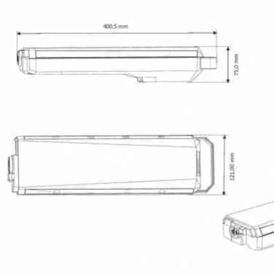 Batterie vélo électrique sur porte-bagages compatible Bosch PowerPack - Image 4