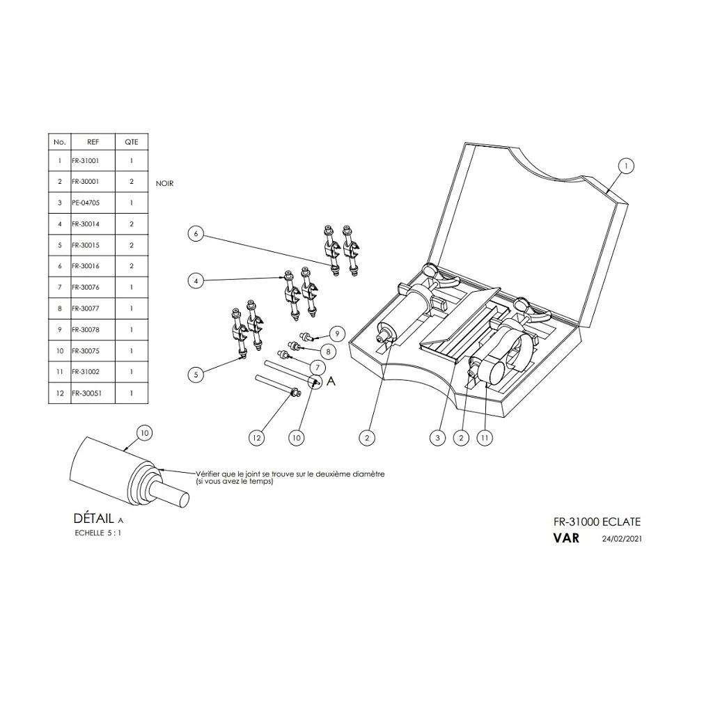 Kit de purge pour frein hydraulique VAR FR-31100 (DOT) et FR-31000 (Minéral) - Image 3