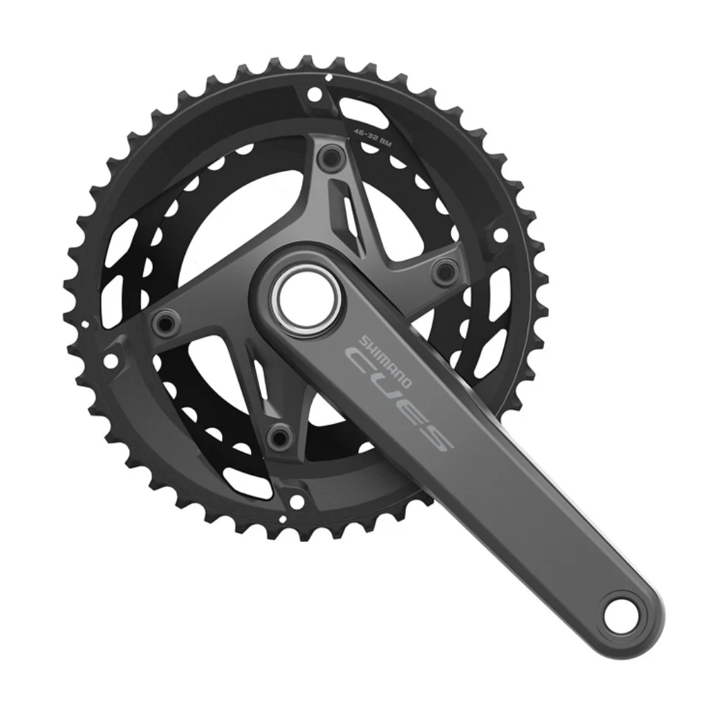 Pédalier double plateau Shimano CUES FC-U6010 Hollowtech 11 vitesses - 170/175 mm - 46-32 dents - Image 3