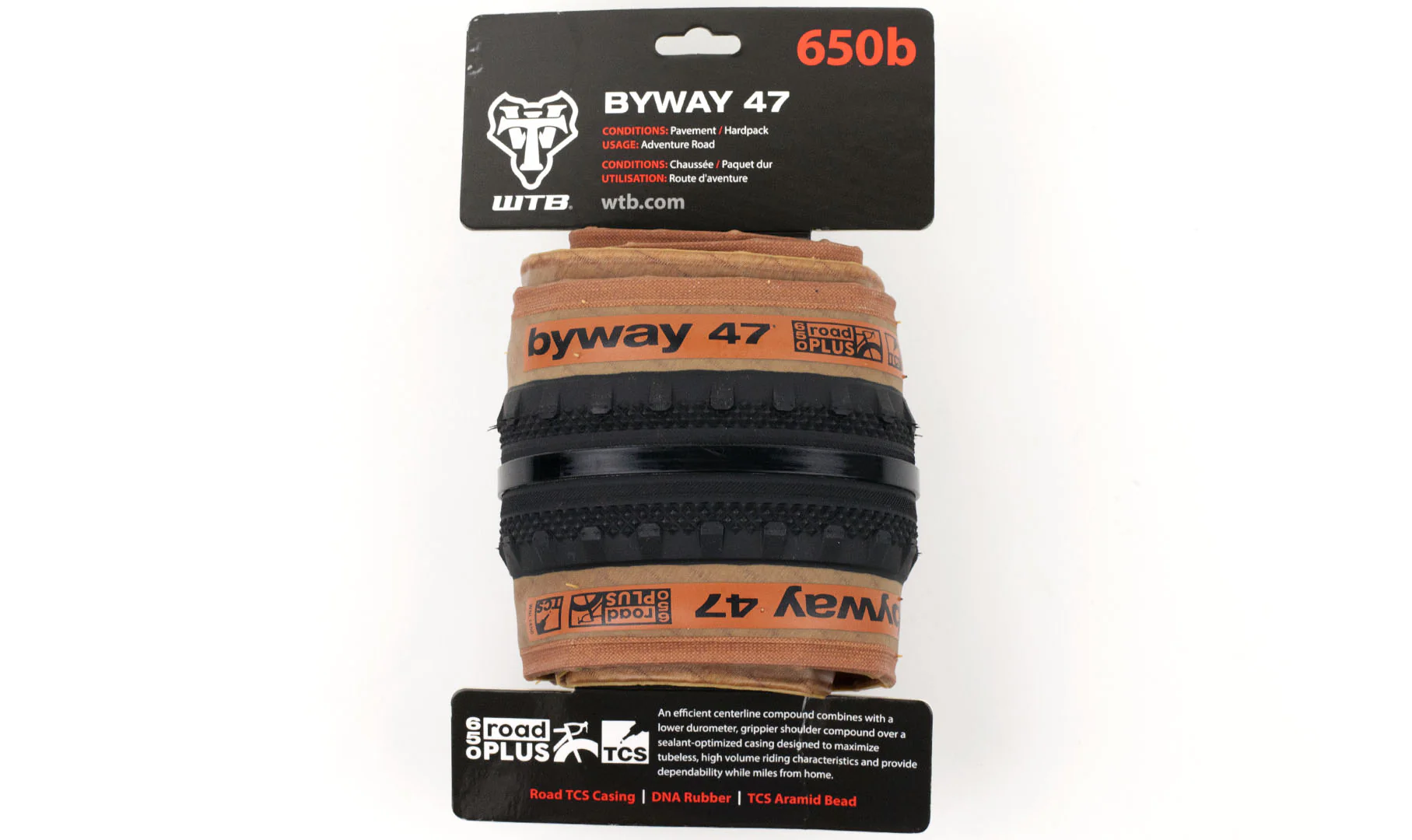 Pneu WTB Byway - Dual DNA coumpound - Tubeless Ready - Image 2