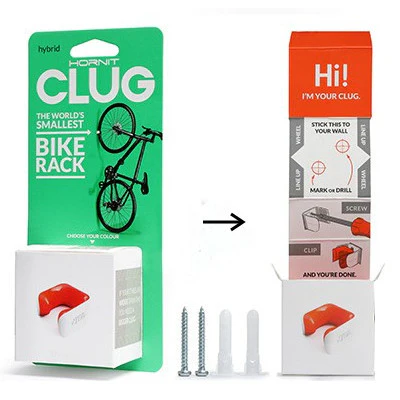 Range vélo mural pour pneus intermédiaires Hornit Clug Hybrid - Image 6