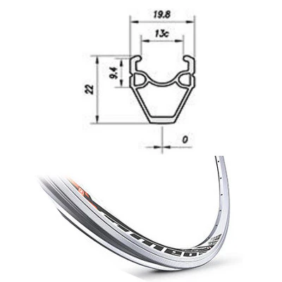Roue avant vélo route moyeu dynamo DH-3N31 Omega Mach1 Aluminium - Tubetype - Image 5